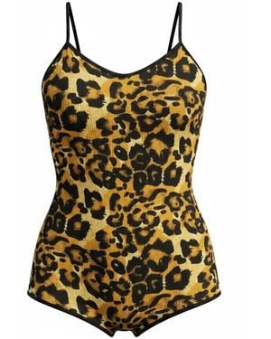 Brasini Swimwear Joey Boy Short One Piece Swimsuit - Brown