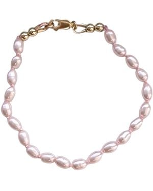 Herself Collections Freshwater Pearl Bracelet - Metallic