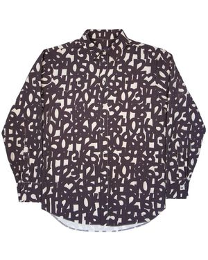 mysimplicated Long Sleeve Shirt With Numbers Design - Multicolor