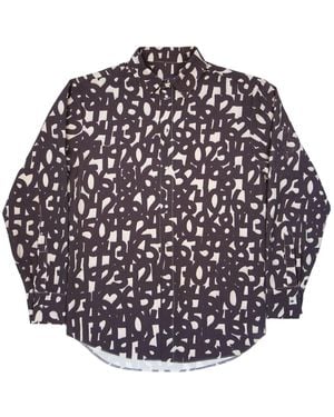 mysimplicated Long Sleeve Shirt With Numbers Design - Multicolor