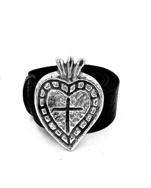 Lynn Tallerico Corazon Heart Belt - Black