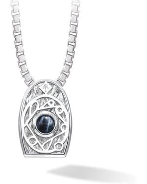 AWNL Hawk Eye Tiwaz Moving Ball Necklace - White