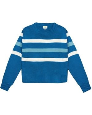 ALOFT Sennen Stripe Crew Neck - Blue