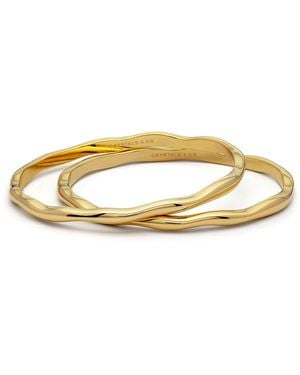 Crystals and Co Full Wave Bangle - Metallic