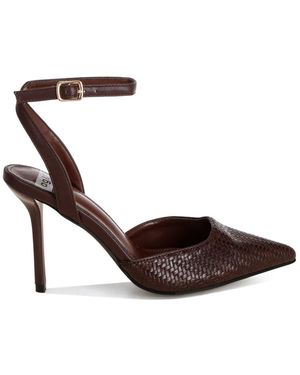 Rag & Co Boxwood Supportive Ankle Strap Heel Sandals - Brown