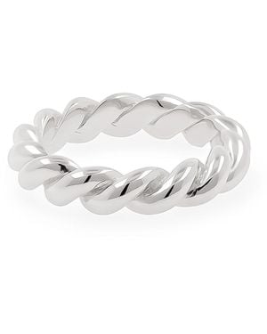 Cote Cache Chunky Twist Ring - Metallic
