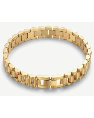 Elk & Bloom 14K Chunky Watch Chain Link Bracelet - Metallic