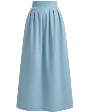 BEIRA Anna Full-Length Light Pleated Skirt - Blue