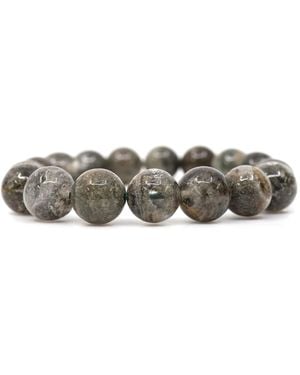 Shar Oke Lodolite Garden Quartz Beaded Bracelet - Grey