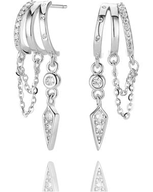 Aaria London Palma Charm Earring - Metallic