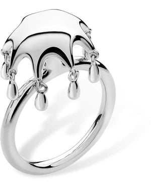 Lucy Quartermaine Drop Umbrella Ring - White