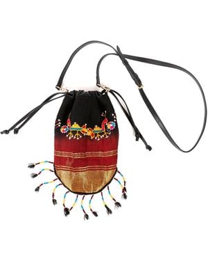 SJW BAGS LONDON Islington Drawstring Pouch Bag - Red