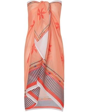 DHARA SHETH DUBAI Mediterranean Picnic Resort Tube-Style Sarong - Red