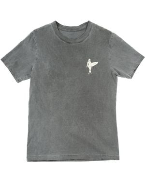 Ariko Surf Gal Graphic T-Shirt - Grey