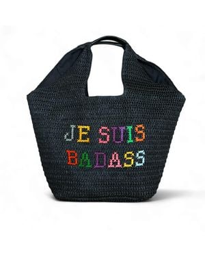 Lilly Loves Je Suis Bad Ass Beach Bag - Blue