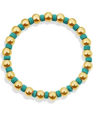 SHYMI Elastic Beaded Coloured Bracelet - Yellow