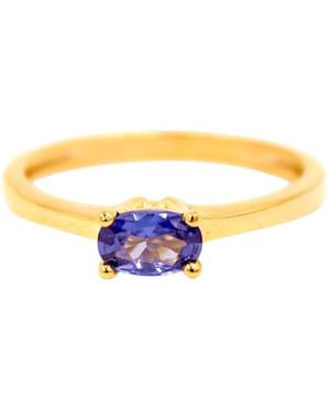 1610Istanbul Bosphorus Tanzanite Ring - Metallic