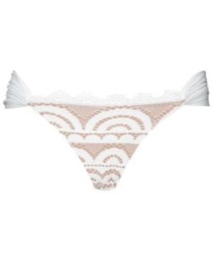 PQ Swim Water Lily Lace Fanned Bottom Teeny - White