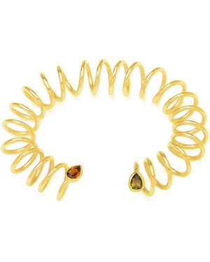 Armature And Tourmaline Curl Bracelet - Metallic