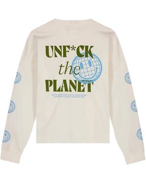 VLD Neutrals Vondel Earth Lovers Long Sleeve T-Shirt - White