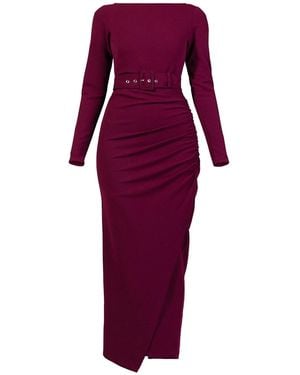 Meem Label ' / / Garbo Plum Dress - Purple