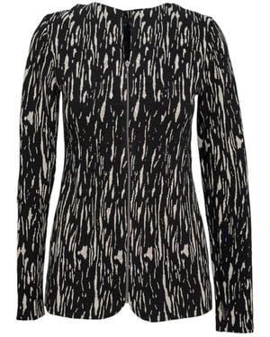 ARTISTA Viscose Blend Zip Jacket - Black
