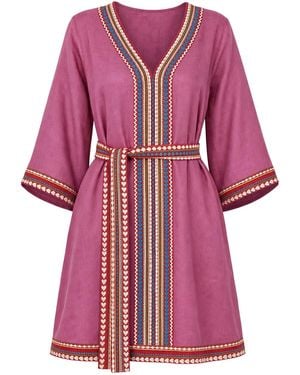 Adrift Clothing Sacha Shift Dress - Purple