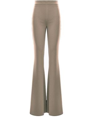 BLUZAT Neutrals Flared Trousers - Grey