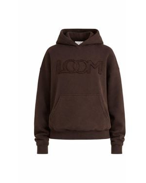 Loom Archives Loom Applique Washed Hoodie - Brown