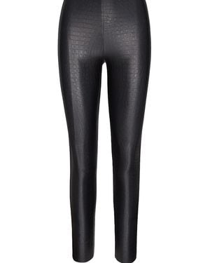 Commando Faux Leather Control Smoothing Animal Legging, Slg50 - Black