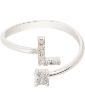 LÁTELITA London Initial Ring L - White