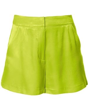 AGGI by HALEWSKI Jerry Lime Shorts - Green