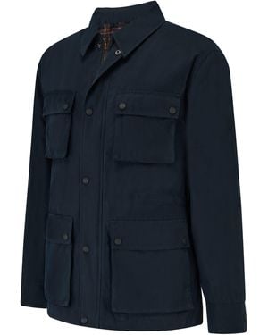 Guards London Curtis Cotton Showerproof Four Pocket Jacket - Blue