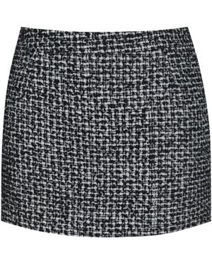 Miss Circle New York Sandra & Tweed Mini Skirt - Black