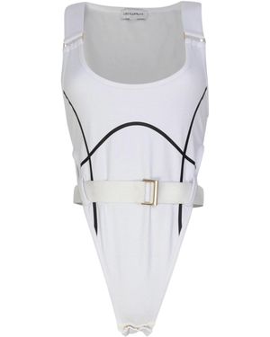 Circular Path High Cut Bodysuit - Multicolour