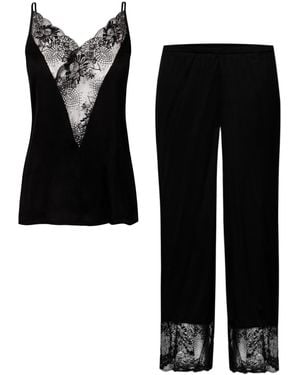 Oh!Zuza Satin Pyjama Set - Black
