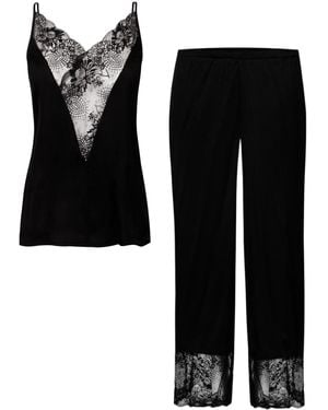 Oh!Zuza Satin Pyjama Set - Black