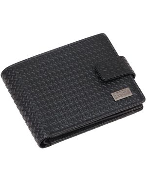 Storm Draco Carbon Leather Embossed Wallet - Black
