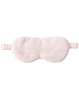 Soft Strokes Silk Pure Mulberry Aviator Style Silk Eye Mask Set Of Two - Pink