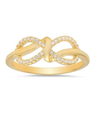 Kylie Harper Infinity Love Knot Ring - Metallic