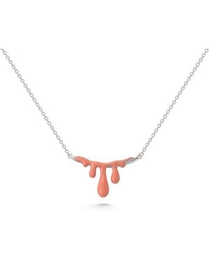 Dolcetto Designs Gelato Tangerine Necklace - Metallic