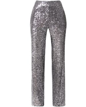 AGGI by HALEWSKI Luca Diamond Sequin Pant - Grey
