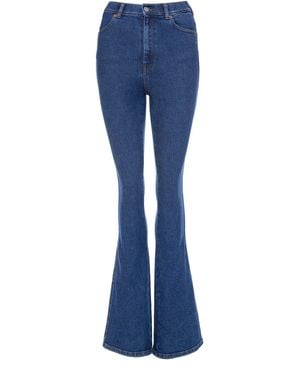Dr. Denim Moxy High Flare - Blue