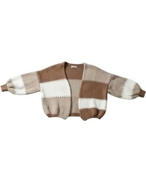LAtelier London Patchwork Wool Cardigan - Multicolour