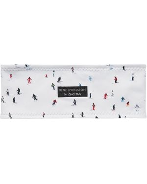 Dede Johnston Skier Alpine Lined Headband - White