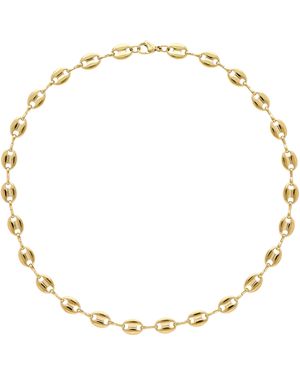 Emma Holland Jewellery Coffee Bean Chain Necklace - Metallic