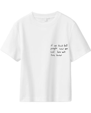 Boutique Kaotique If We Don'T Tell People How We Feel How Will They Know - White