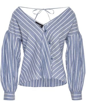 LAHIVE Hamptons Striped Top - Blue