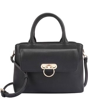 Paul Costelloe Navarre Leather Crossbody Bag - Black