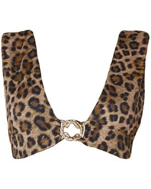Room 24 Brina Top Leopard - Brown